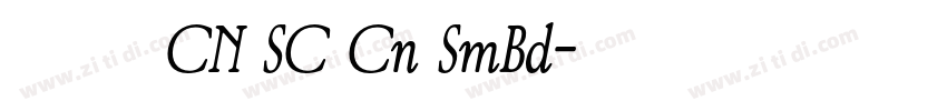 有爱黑体 CN SC Cn SmBd字体转换